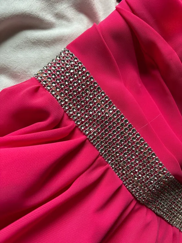Bold Bridesmaid Dress Pink Size 6 - Image 3