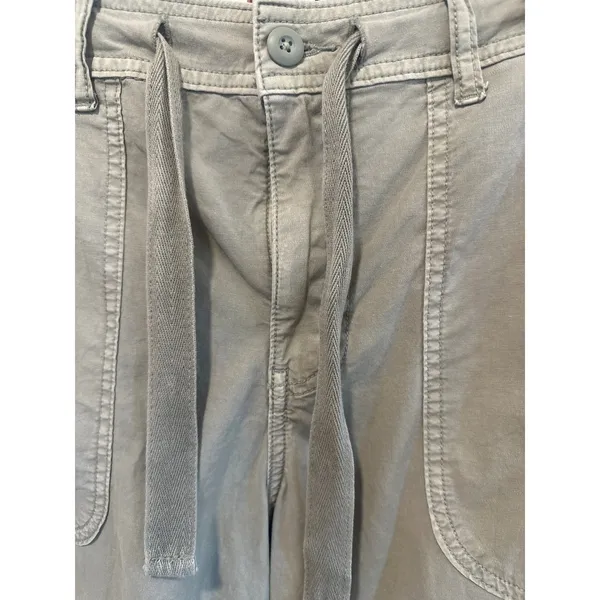 Pilcro and the Letterpress American Eagle Sage Green Utility Wide Leg Drawstring Pants Women Size 12 long - Image 3
