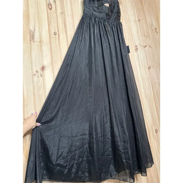 NWT Lulus Marvelous Impression Black Pleated Halter Cutout Maxi Dress Holiday L - Image 6