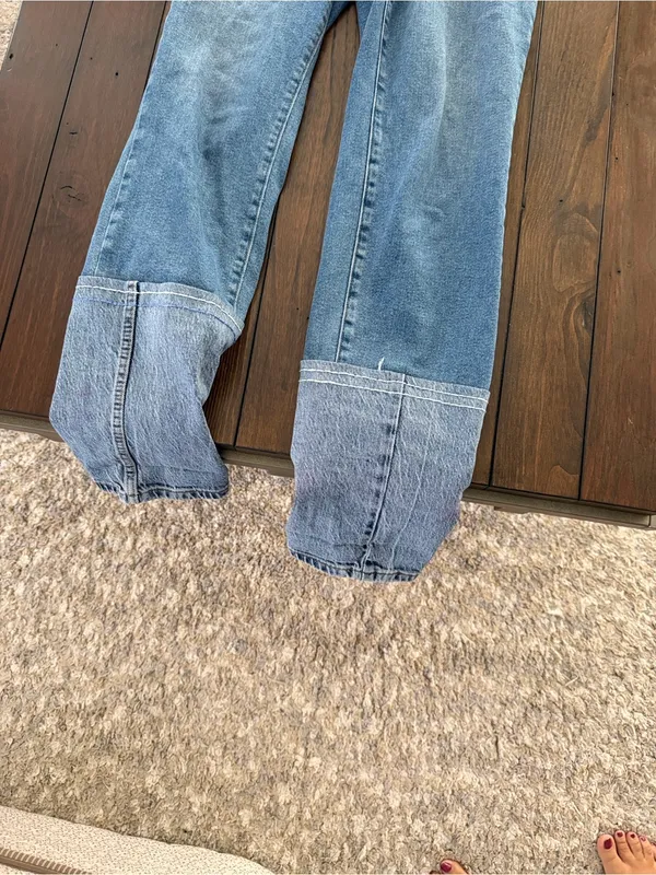 Good American Women’s Light Blue Denim Jumpsuit Jeans - Image 5