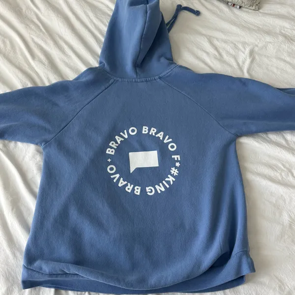 Bravocon Hoodie Blue Size L - Image 2