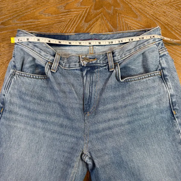 Re/Done Low Rise Bell Bottom Flare Jeans Lake Blue Size 10/30‎ - Image 8