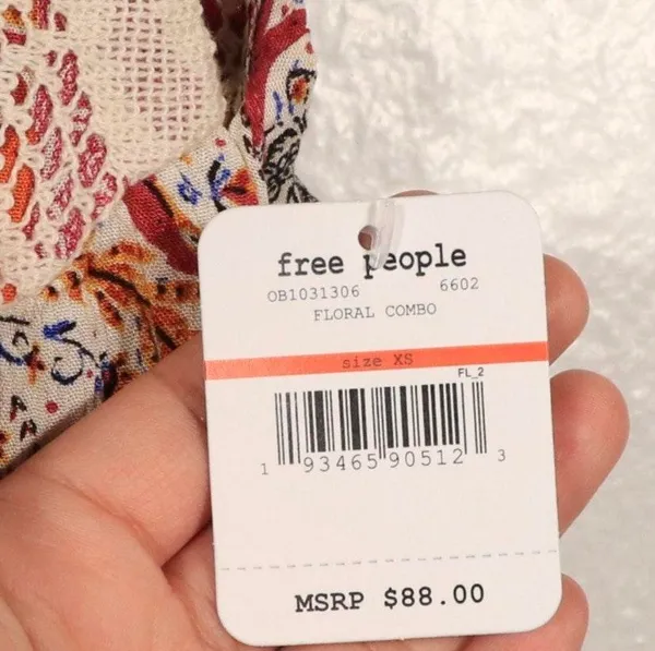 Free People NWT Count Me In trapeze XS - Image 5