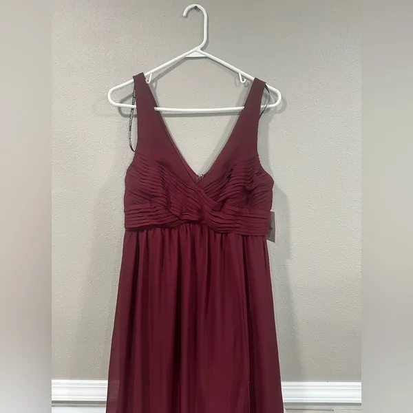 NWT Birdy Grey Laurie Chiffon Dress in Cabernet - Image 3