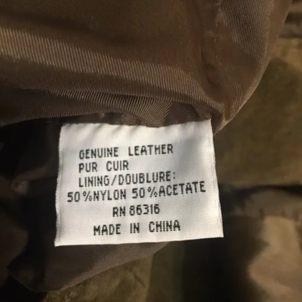Finity size 6 brown‎ real leather jacket - Image 6