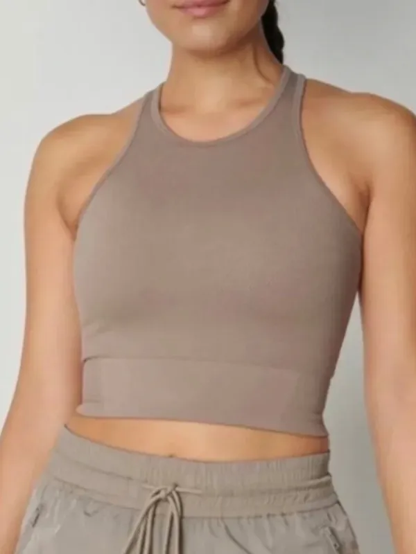 Abercrombie YPB Seamless Core Rib Scuba Crop Tank - Image 2