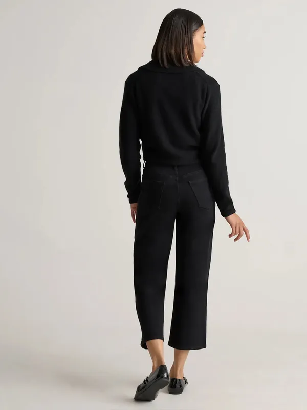 Quince Bella Stretch Patch Pocket Wide Leg Jeans 26 - Image 5