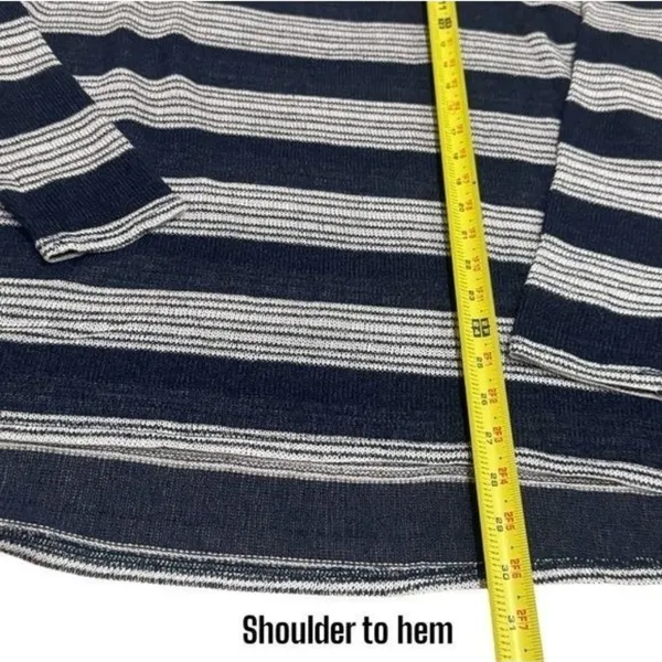 Show Me Your MuMu Stripe Lightweight Knit Long Sleeve Coastal Lagenlook Boho L‎ - Image 10