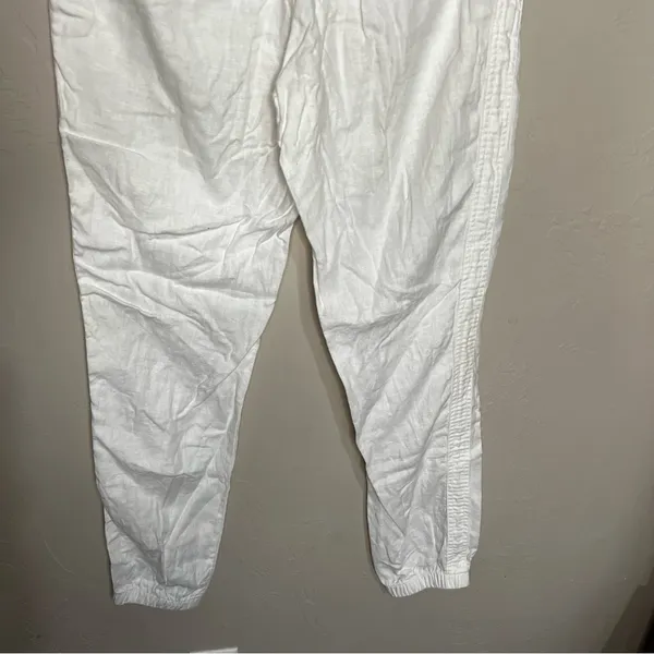 Athleta Cabo Linen Jogger‎ Tall White High Rise Drawstring Pull On Pants - Image 8