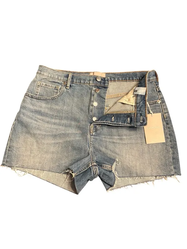 Everlane women’s The Cheeky Denim Short button fly in Worn -In Blue Size 31 NWT - Image 4