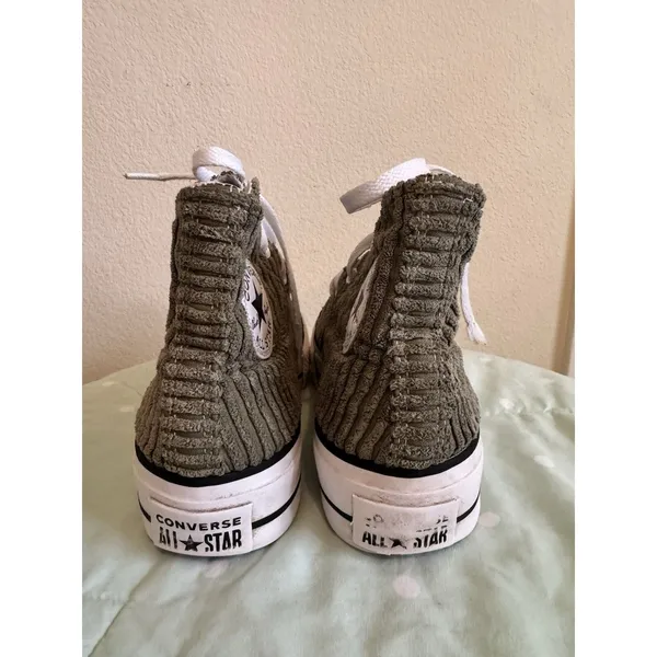 Converse Chuck Taylor All Star Lift Platform High Top Corduroy Size 8.5 - Image 6