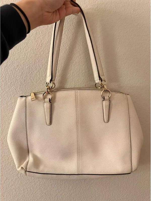 White Coach Christie Carryall in Crossgrain Leather 2017 - Image 2