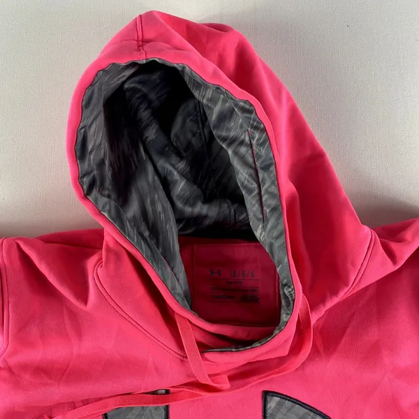 Under Armour Hoodie Womens XS Pink UA‎ Fleece Hooded Sweatshirt Storm Women's - Image 6
