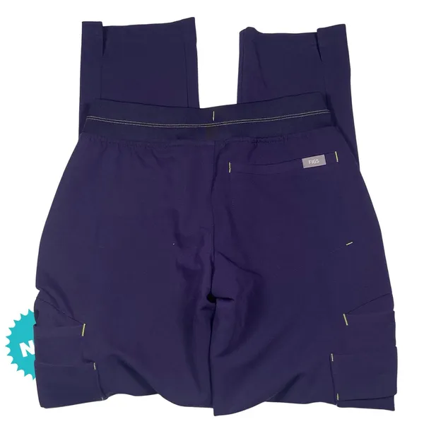 Figs Scrub Pants Women's Size XXS Petite Soeng Purple NEW Pockets Drawstring - Image 3