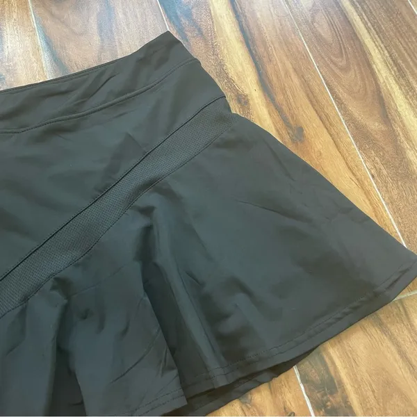 Ekouaer NWT Black Mesh Tennis Skirt w/Shorts Underneath Size XL - Image 8