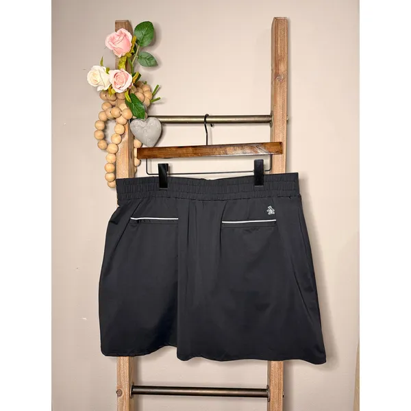 Penguin Black White Stitching Mini Golf Skort‎ Size X Large - Image 4