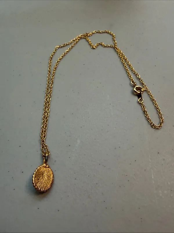 Gold Rope Chain Necklace with Pearl Pendant - Image 3