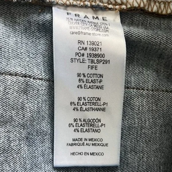 Frame Denim Triple Binding High Rise Palazzo Fife Blue Wide Leg‎ Jeans - Image 7