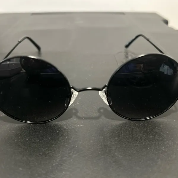 Round Black Sunglasses - Image 11