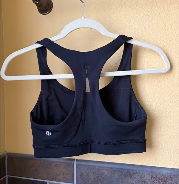Lululemon Black Racerback Sports Bra - Image 2