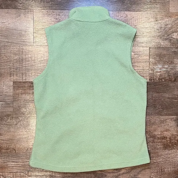 Columbia Women’s Pale Green Fleece Full Zip Vest - Image 5