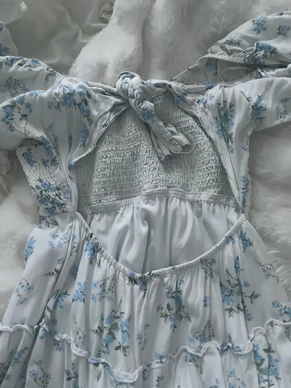 Hollister Light Blue Floral Dress - Image 2