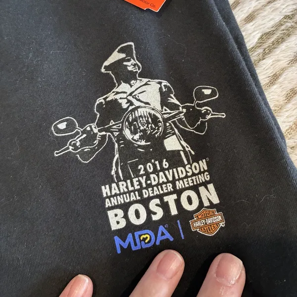 NWT Harley-Davidson Dealer Shirt Motorcycle Boston MA T Shirt 2016 Size Large - Image 3