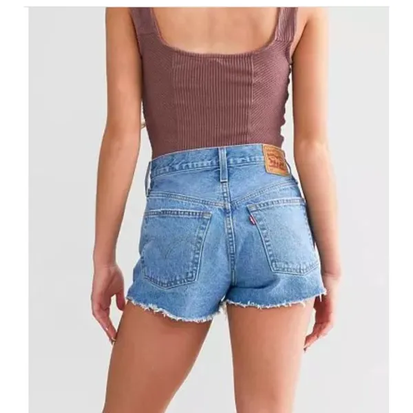 New Levi's Size 27 Women's 501 Original Fit High Rise Shorts Oxnard Athens Jump - Image 3