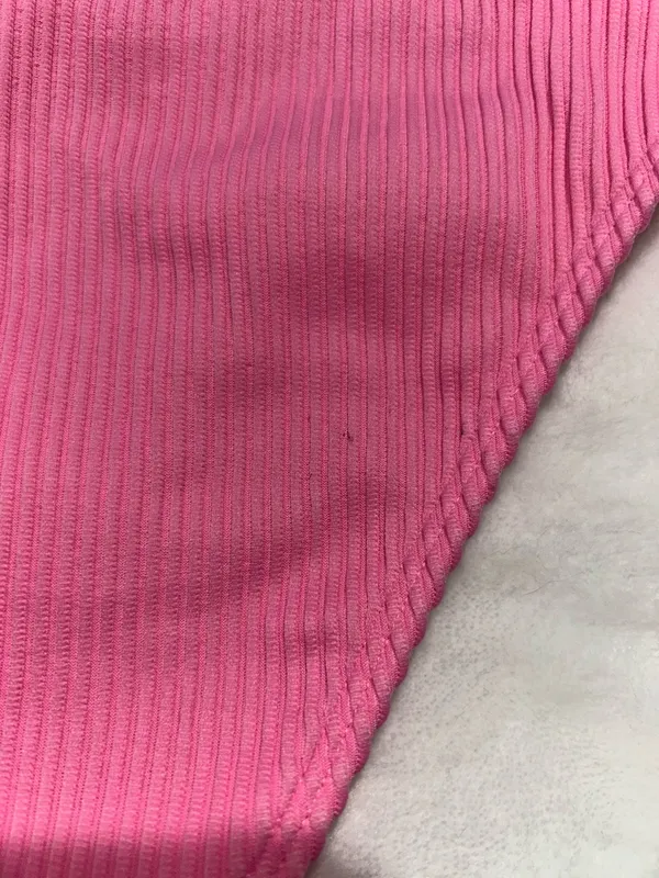 Hollister Pink Ribbed Swim Bikini Set - Image 7