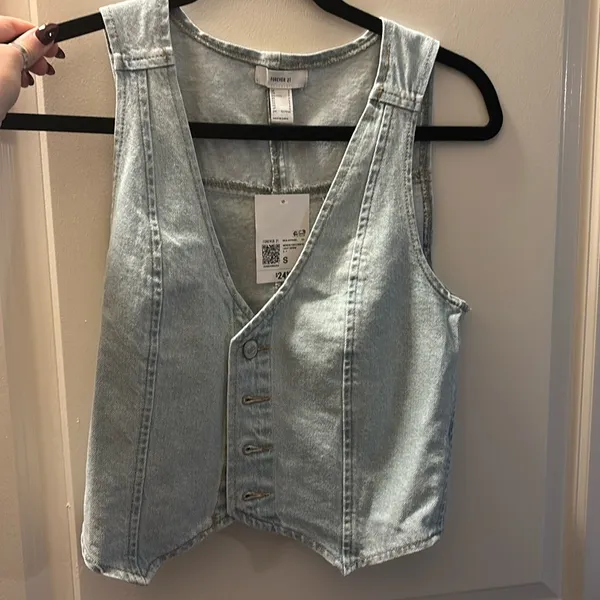 Forever 21 denim vest - Image 2