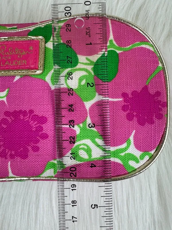 Lilly Pulitzer for Estée Lauder Floral Cosmetic Case Zip Travel Toiletry Bag - Image 8