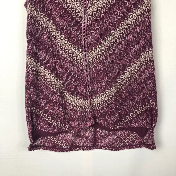 White House Black Market WHBM‎ Tie Back Purple Knit Sleeveless Sweater S - Image 6