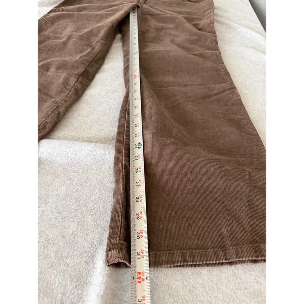 Y2K Victoria's Secret London Jean Corduroy Pants 14 Marisa Fit Brown Bootcut - Image 5
