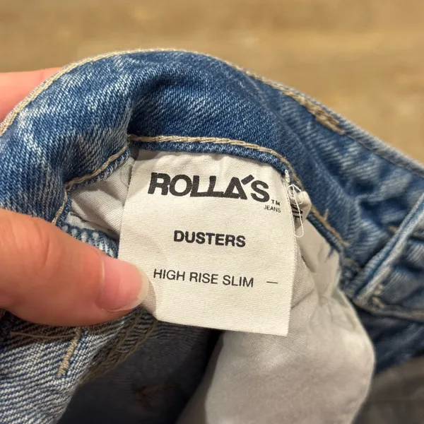 Rolla's Dusters High Rise Straight Leg Jeans Light Vintage Wash Size 26 - Image 3