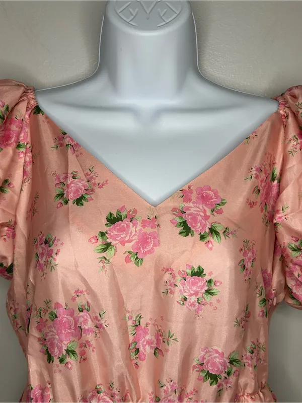 LoveShackFancy x Target Floral Mini Dress Size 6 - Image 4