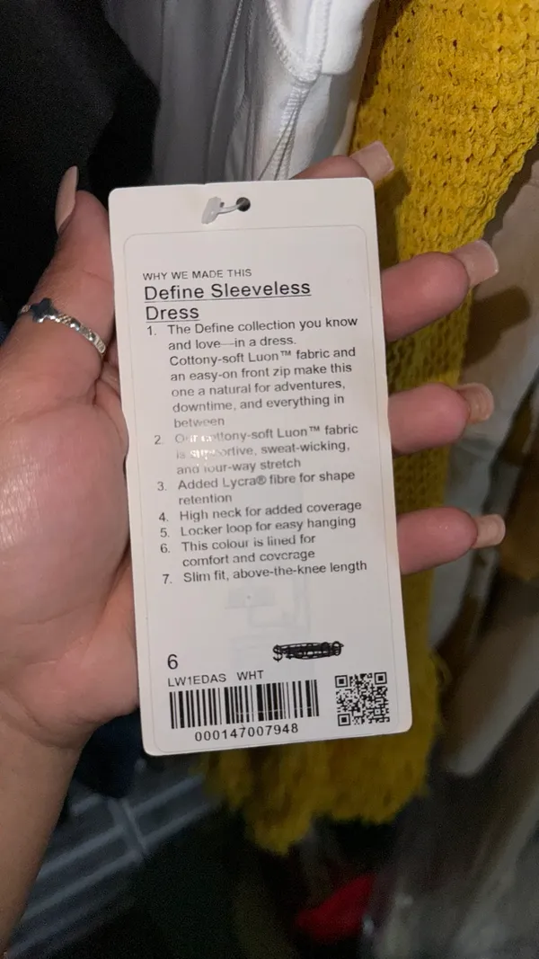 Lululemon Tennis White Dress - Image 3
