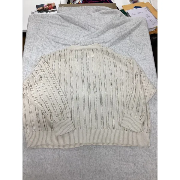 A New Day Cream Pointelle Knit Button Front Cardigan Plus Size 4X NEW. - Image 5