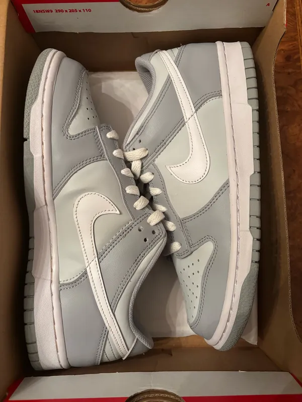 Nike Dunk Low GS 'Pure Platinum Wolf Grey' - Image 8