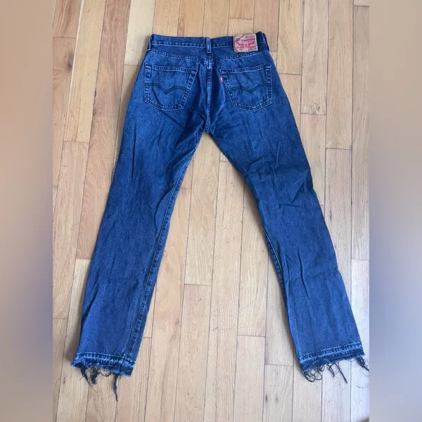 Levi's Black 501 high-rise straight-leg denim jeans - Image 5