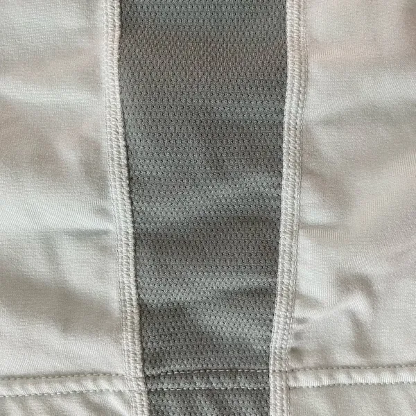 light blue and gray athletic workout mock neck longsleeve - Image 6