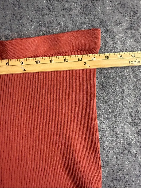 Active USA Woman’s Large stretchy Brick Red Zip-Up Sweater and under shirt - Image 7
