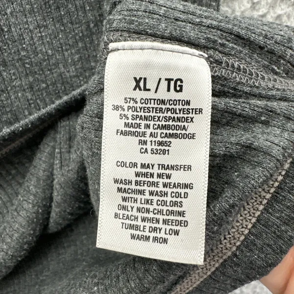 Y2K‎ Aeropostale Long Sleeve Henley Shirt Bella Swan Elena Gilbert Grunge W XL - Image 5