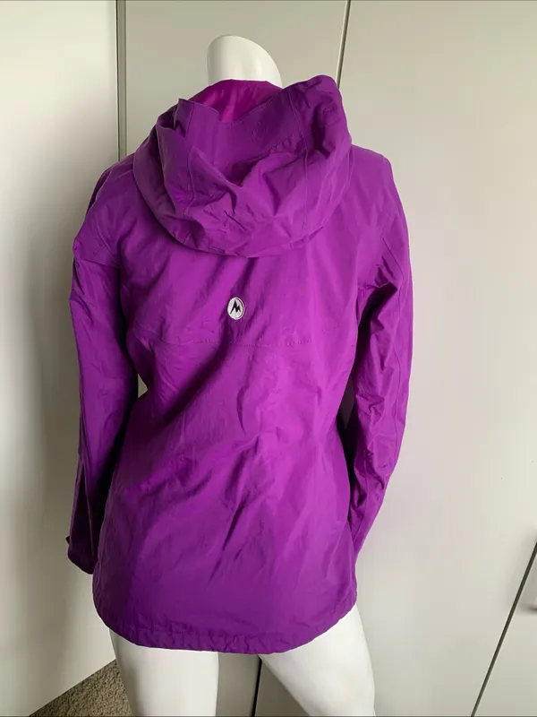 Marmot Ramble Component jacket women’s size small purple hooded jacket - Image 6
