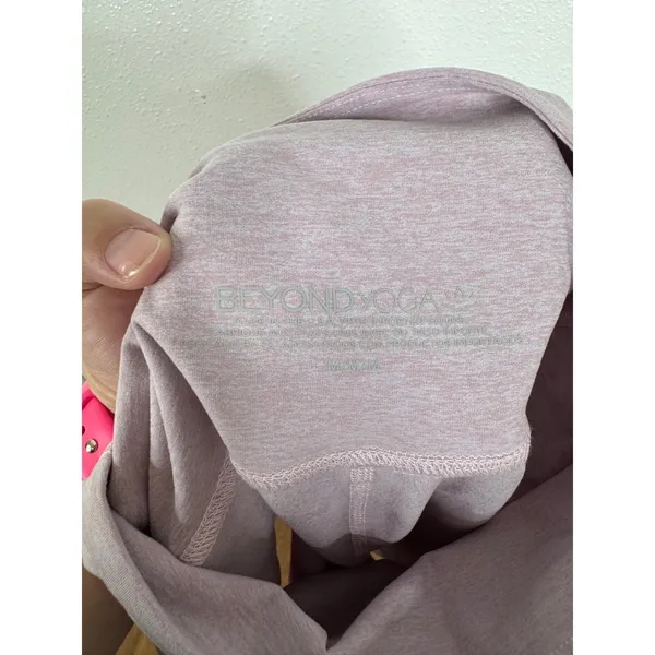 Beyond Yoga Spacedye High Waisted Biker Shorts Lavender Pink Heathered Medium - Image 3