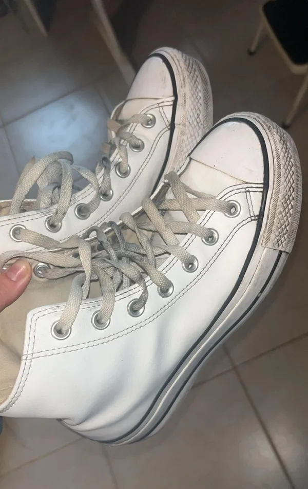 White Converse High-Top - Image 4