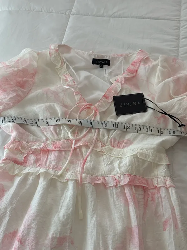 NWT 1.State floral ruffle maxi dress size XS - Image 5
