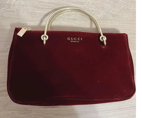 Gucci Makeup Cosmetic Case Purse Pouch Shoulder Bag - Image 4