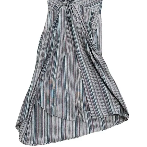 COPY - Vici Striped Twist Front Midi Dress Size Medium - Image 5