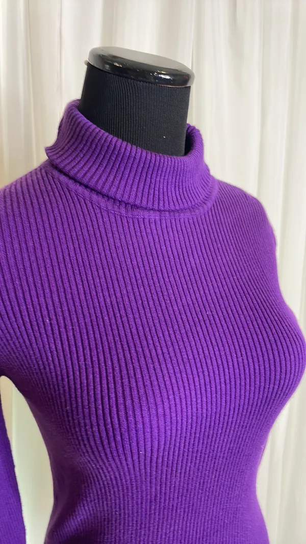 Reference Point NWOT Purple  Turtleneck - Image 2