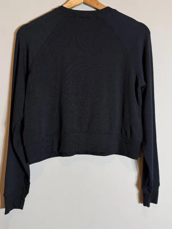 Splits59 Brooks Fleece Long Sleeve Sweatshirt Women's XS Black Active Lounge NWT - Image 11